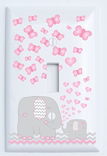 pink elephant nursery decor
