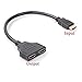 Yi-Ya HDMI Cable 1080P HDMI Spliter Cable Port Male to 2 Female 1 in 2 Out Splitter Cable adaptater in HDMI HD, LED, LCD, TV 30CM
