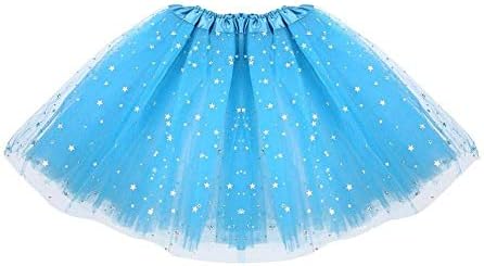 MasterStor Mini Tutu Skirt New Arrival Girl's Sparkling Stars Sequins Princess Girl's Pettiskirt Dress-up Tutu Tulle Skirt