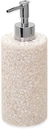 Lotion Dispenser Crafted From Creamy White Stones