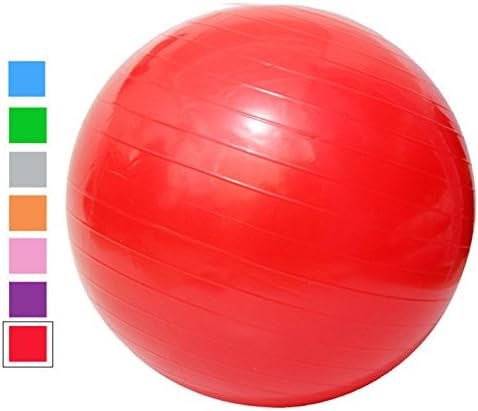 Acefit Anti-burst-and-slip Resistant Fitness Balance Exercise and Stability Ball with Pump Yoga Ball