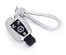 YIKA Benz Diamond Key Shell Car Key Case Cover Holder Pouch Remote Key Chains Key Bag for Mercedes-Benz C E S M CLS CLK GLK GL Class, etc(Silver)