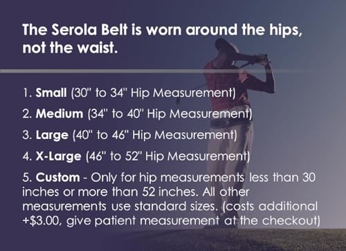 Serola Sacroiliac Belt – Sciatica Nerve Relief Gold Standard for Supporting Pelvis, Back, and Lower Back Pain (Medium fits 34” to 40”)