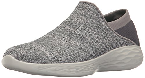 You by skechers women’s you slip-on shoe, charcoal, 7…