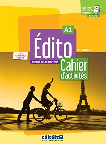 Édito A2 édition cahier 2冊セット フランス語教材 Édito A2 - édition 2022-2024 - Cahier + didierfle.app: Amandine
