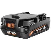 RIDGID 18V Lithium-Ion Battery 2.0 Ah MAX Output Compact Power Tool Battery
