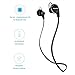 Amerzam Bluetooth Headphones 4.1 Earbuds Wireless Sports Headset Stereo Headphones with Mic, Black