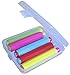 5xLunies Chalk Holder with Storage Hard Case - Blackboard Adjustable Clip Set for Teachers Kids School Office Drawing Board 3.7