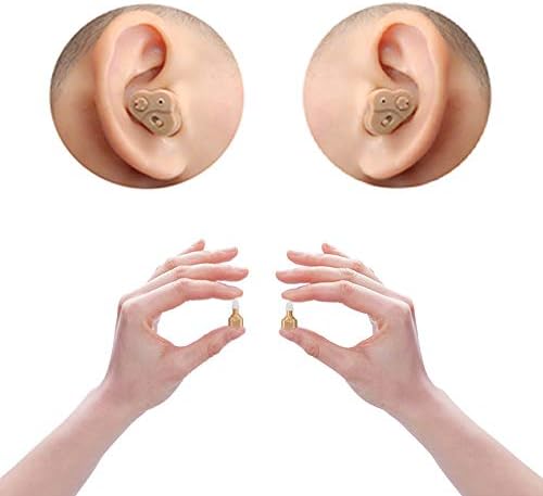 Relubby Personal Audio Amplifier,Flesh in-Ear Stealth Loop Charging Hearing Enhancer,Double