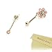 Mavis's Diary® 2 Pcs Cute Bling Dust Plugs Accessories/Cell Charms/Ear Jack for iPhone 6 Series,Samsung Galaxy S6 Series,Note 5,HTC M9,LG G4 and Other 3.5mm Earphone Jack Downward (Combination 2)
