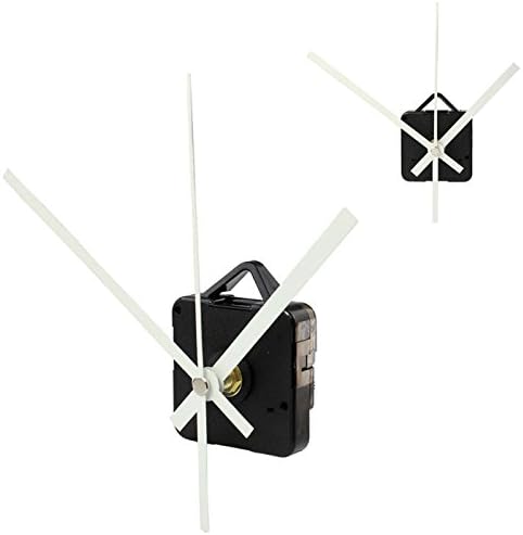 aiyvi Quartz Clock Movement Mechanism with Hook DIY Repair Parts White Hands With Hanging Short Shaft