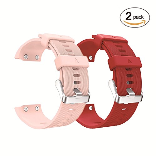 aczer-Y Garmin Forerunner 35 Accessories Watchbands,10 Color Replacement Watch Band with Stainless Buckle and Rubber Strap for Garmin Forerunner 35 Wrist Band