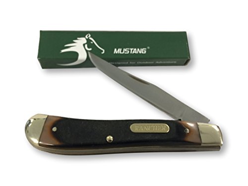 Fury Mustang PRO Rancher Razor Edge Folding Pocket Knife with POM Handle, 3.75-Inch - Thumbnail 5