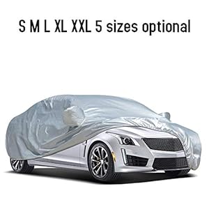 KKmoon Autoafdekking, buitenhoes voor auto, stofbescherming, uv-bescherming, bestand tegen krassen en sneeuw (4,7 x 1,8…