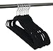 Closet Complete Model_Name.Value Supreme Quality, Heavyweight, 85-gram, Virtually-Unbreakable Velvet, Ultra-Thin, Space Saving, No-Slip Suit Hangers, 360° Spinning Chrome, 50, Black, Count