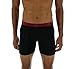 adidas Men's Relaxed Performance Climalite® Boxer Brief Underwear (2-Pack), Black/Dark Burgundy Black/Core Blue, LARGE