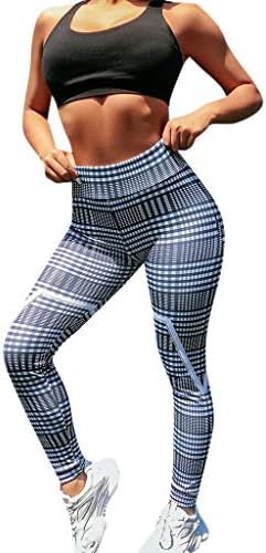 YKARITIANNA Women's High Waist Stretch Yoga Dress Pants Tummy Control Slimming Booty Leggings Lift Tights Leggings Blue