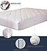 Maxi Full Size Mattress Pad - Luxurious Cotton Sateen Mattress Protector - Soft, Comfortable, and Breatheable Mattress Cover - Mattress Pad Protects Mattress from Dust, Dirt, Spills, and Stains.