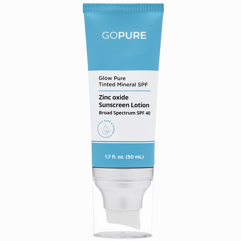 Photo 1 of *Missing Parts/Item has been used*
goPure Glow Pure Tinted Mineral SPF 40 PA +++ | Dermatologist-tested Face Sunscreen | Tinted Moisturizer with SPF | Protected Glowing Skin | No artificial fragrance, Reef-Friendly & Natural Sunscreen