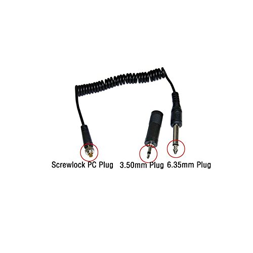 YONGNUO 2 Pack Flash Sync Cord for Strobe 6.35mm + 3.5mm Flash PC Sync Cable Adapter for RF 603 Flash Trigger and Studio LS-PC635 - Thumbnail 5