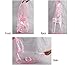 Topsung Waterproof Puppy Raincoat Pink Transparent Pet Rainwear Clothes for Small Dogs/Cats, Size M