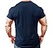 Monsta Clothing Co. Mens Workout (HRD-LVN HardLivin) Athletic Gym T-Shirt (G:NY) Navy