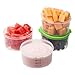 Fit & Fresh Fresh Starts 1-Cup Chilled Containers with Removable Ice Packs, Set of 4 Portion Control Containers, BPA-Free, Dishwasher Safe, Healthy Food Storage
