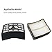 Hongfa Replacement Filters for Shark NV 803 UV810 NV801 NV680 Vacuum Cleaner, Parts for Shark Rotator Powered Lift-Away Speed Vacuum,NV681, NV683,NV680 NV800, NV800W,NV682,Parts # XFF680 & XHF680