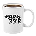 Papa Bear | Premium 11oz Coffee Mug - Perfect Birthday Gifts for Dad, Gifts to Dad from Daughter, Father to be Gifts, Best Dad Gifts for Christmas, Unique, Funny, Bonus, Personalized, Son, Wife Sister