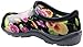 Sloggers Women's Waterproof Rain and Garden Shoe with Comfort Insole, Pansy Black, Size 9, Style 5114BP09