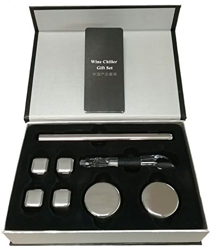 EZ coolz Premium Whisky piedras y enfriador de vino Set de ...