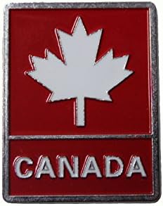 CANADA , WHITE MAPLE LEAF Fridge Magnet .. Size : 1.5" x 2" Inch ..Great Quality .. New