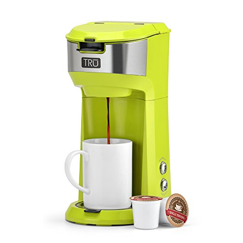 Tru CM-1177GR Coffee Maker Single Serve, Green