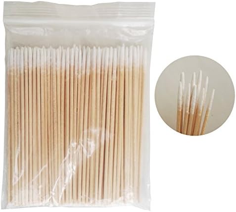 100pcs Wood Cotton Swab Cosmetics Microblading Permanent Makeup Health Medical Ear Jewelry Clean Sticks Nails Art Buds Tips