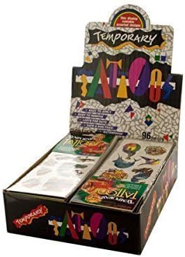 Wholesale Set of 96, Mythical Creatures Temporary Tattoos Counter Top Display (Toys, Tattoos)