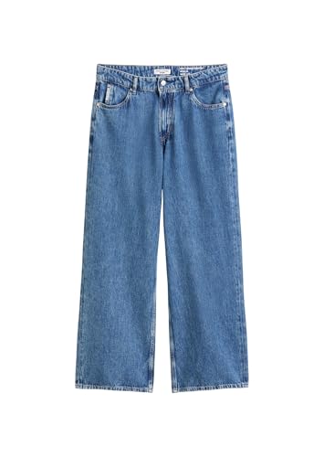 Marc O'Polo Denim Damen Jeanshose aus Bio-Baumwolle Wide Fit, Blau (Medium Blue Multi 04), W31/L34
