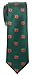 Retreez Christmas Graphic Woven Microfiber Skinny Tie - Green