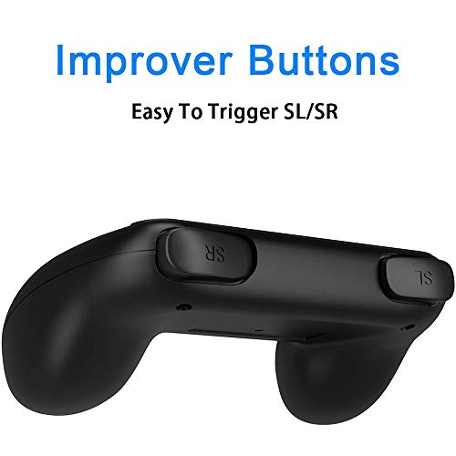 Controller Grips for Nintendo Switch Joy-Con (3-Pack), Megadream Wear-resistant Grip Controller Handle Kit for Switch with 4 Thumb Grip Caps