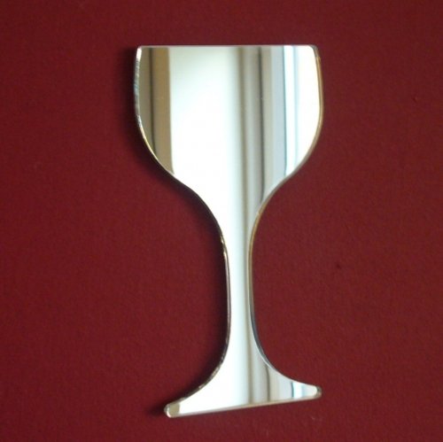 Super Cool Creations Wine Glass Mirrors - 45cm x 28cm