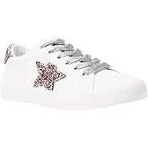 FabKids Kids Sneakers Boys Girls White Shoes Low Top Lace Up Footwear for Toddler Little Kid Big Kid