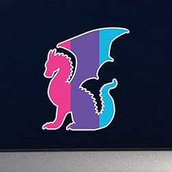 Dark Spark Decals LGBT Pride Androgyne Flag Dragon