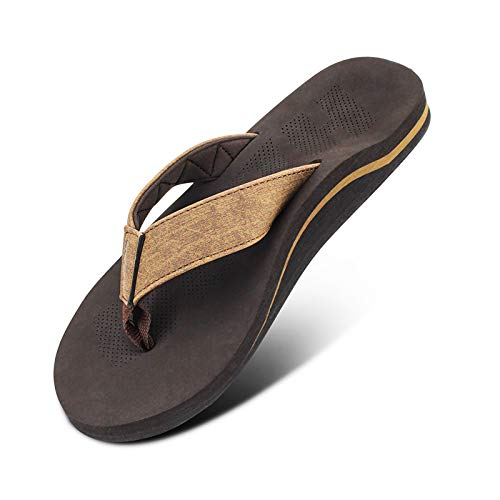 Men Sandals Flip Flop with Orthotic Arch Support Athletic Slide Sandals