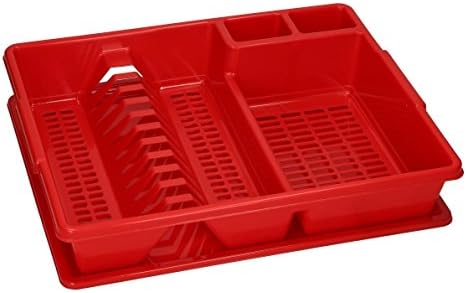 red dish rack amazon
