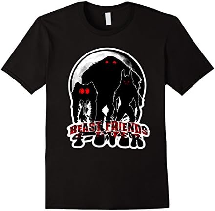 "Beast Friends 4-Ever" Bigfoot Mothman Dogman T-Shirt
