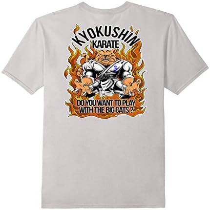 Kyokushin Big Cats T-Shirt - Male XL - Silver
