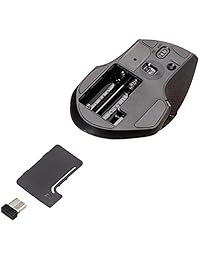 Basics tamaño completo inalámbrico ergonómico mouse con rápido desplazamiento