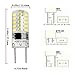 G8 LED Bulb Dimmable Kakanuo 2 Watt Daylight White 6000K G8 Bi-Pin Base AC 110-130V 40X3014SMD for Under Counter Kitchen Lighting (Pack of 4)