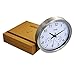 Hippih 10 Inch Silent Non-ticking Wall Clock- Metal Frame Glass Cover