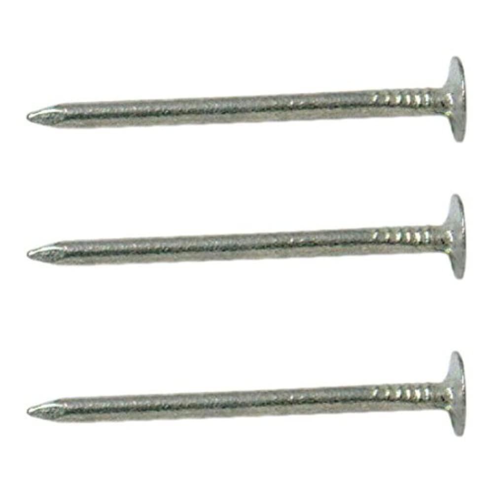 Merriway BH03740 (500 gm) ELH Extra Large Head Clout Nail, 19mm (3/4 inch) Galvanised - Pack of 500 gm