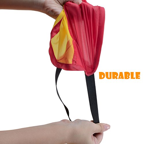 image for Voilamart Parachute 20 Feet for Kids with 16 Handles Zipper Carry Bag,